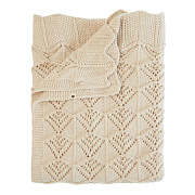 Плед вязаный Bibs Wavy 9406216 Ivory