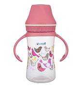Детская бутылочка Uviton с широким горлышком 250 мл 0117 розовый