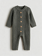 Комбинезон Mimibaby лапша (меринос) полынь, 0-6 мес.
