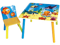 Набор детской мебели стол и стул Sweet Baby Uno sea world