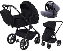 Детская коляска Rant Moss 3 в 1 с автокреслом Carry Pro Graphite Black
