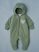 Комбинезон Little Star Герб вязаный на молнии утепленный 1725 (ЧЗ-мз) серо-зеленый 56