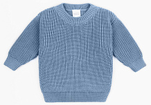 Свитер вязаный детский Amarobaby Pure Love Buddy голубой 92