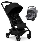 Прогулочная коляска Joolz Aer 2 и автокресло Baby-Safe Core Frost Grey Space black