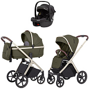 Коляска Carrello Vector CRL-6550 Ammonite AY329 Pro Absolute Black 3 в 1 Deep Green