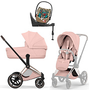 Коляска Cybex Priam V Rosegold Style Cloud T One Love Base T 4 в 1 Peach Pink