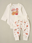 Боди, штанишки Little Star Матрёшки 728266 (ЧЗ-мз) крем 62