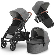 Коляска для погодок UPPAbaby Vista V3 2 в 1 (2 прогулочных блока и люлька) Greyson