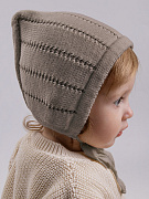 Шапочка вязаная AmaroBaby Tiny демисезонная ЧЗ коричневый 38