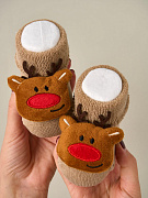 Носочки махровые Little Star 00550 (ЧЗ-мз) олени, бежевый