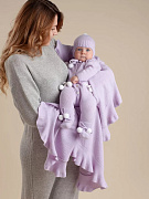 Плед НаследникЪ Выжанова Рюш кашемировый 95х110 см НВ7010 лаванда