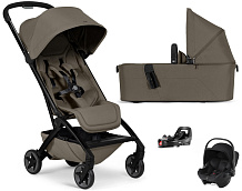Коляска 2 в 1 Joolz Aer 2 и автокресло Baby-Safe Core Space Black и база Vario Base 5Z Hazel brown