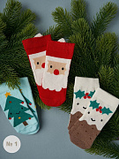 Носочки тонкие Little Star новогоднее ассорти-1, 7-9 см 1