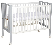 Кровать трансформер 4 в 1 Sweet Baby Luna с матрасом 427695 белый/серый