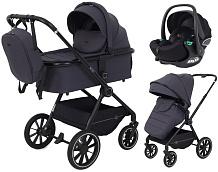 Детская коляска Rant Moss 3 в 1 с автокреслом Rant Cruise Black Graphite