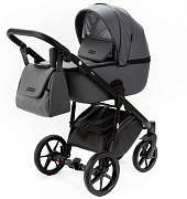 Детская коляска Adamex Nola Deluxe 3 в 1 N-SA32 (СЕРАЯ КОЖА)