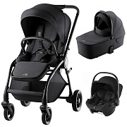 Коляска 3 в 1 Britax Roemer RIO Style и автокресло Baby-Safe Core Space Black2 Carbon Black