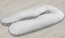 Подушка для беременных AmaroBaby анатомическая 340х72 см зигзаг серый