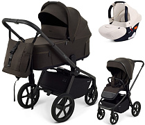 Детская коляска Rant Flex Forma 3 в 1 RA124 с автокреслом Cruise Beige Shine Brown Коричневый