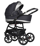 Детская коляска Riko Basic Alfa Ecco 3 в 1 01 графит-серый