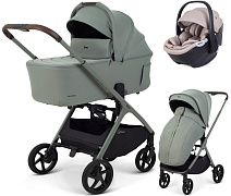 Детская коляска Rant Aventa 3 в 1 с автокреслом Aster Zero Beige Olive