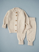 Кофточка и штаны Little Star Версаль 80033 (ЧЗ-нк) слоновая кость 62