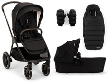 Коляска Nuna TRIV LX AS 2 в 1 с зимним комплектом Caviar