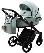 Детская коляска Adamex Porto 3 в 1 PO-PS25 (СЕРО-ЗЕЛЕН+СЕРО-ЗЕЛЕН.КОЖА)