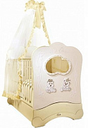 Детская кроватка Feretti Majesty Brillante FMS Oblo маятник продольный AVORIO/IVORY (слон. кость)