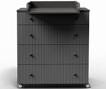 Комод Antemi Classic с пеленальным столиком НиК 74г Грфит / НИК 70 г Графит