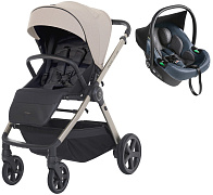 Прогулочная коляска Espiro Only Way 2026 и автокресло Pi Gray blue 519 vanilla beige