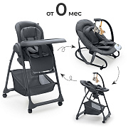 Стульчик для кормления Agex Seat’n Sleep 3 в 1 ASD964 Dark Grey