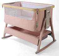 Колыбель приставная Tutti Bambini CoZee Air 2 с колесами Дуб/Розовый (Drifted Oak/Blush)