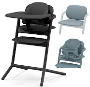 Стульчик для кормления Cybex Lemo 4 в 1 с мягкими чехлами Comfort Inlay Stunning Black/Stone Blue