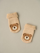 Носочки махровые Little Star 00551 (ЧЗ-мз) мишка, бежевый, 9 см
