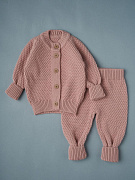 Кофточка и штаны Little Star Версаль 80033 (ЧЗ-нк) розовый антик 62