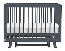 Кроватка детская с маятником Lilla Aria темно-серый