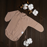 Боди Vikalex Ажур капучино длинный рукав 50