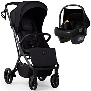 Прогулочная коляска Sweet Baby Aura Plus Basic SBL + автокресло Elegante Plus Black