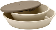 Набор тарелок Bibs с крышкой Dinner Set, 2 шт. 4320245 Vanilla