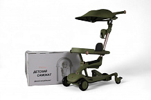 Детский cамокат-беговел RiverToys HB-111-A HB-111-A-GREEN/зеленый