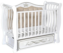 Детская кроватка Bellini Tiffany Elegance (универсальный маятник, мягкая спинка) белый