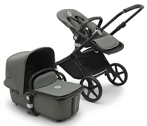 Коляска Bugaboo Fox Cub Complete 2 в 1 Black/Forest Green-Forest Green