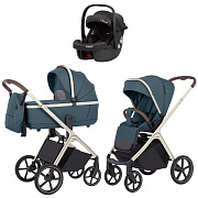 Коляска Carrello Vector CRL-6550 Ammonite AY329 Pro Absolute Black 3 в 1 Prime Blue