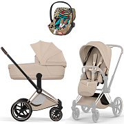 Коляска Cybex Priam V Rosegold Style Cloud T One Love 3 в 1 Cozy Beige