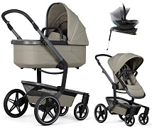 Детская коляска 4 в 1 Joolz Day 5 и автокресло Baby-Safe Core Frost Grey и база Baby-Safe Core без адаптеров Sage Green