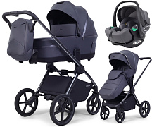 Детская коляска Rant Falcon Soft Therm 3 в 1 с автокреслом Evomax Grey Graphite