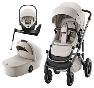 Коляска 3 в 1 Britax Roemer Smile 5Z LUX и автокресло Baby-Safe PRO LUX Soft Taupe + Vario Base 5Z Soft Taupe