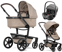 Детская коляска 3 в 1 Joolz Day 5 и автокресло Britax Roemer Baby-Safe Pro Style Mineral Grey без адаптеров Sandy Taupe