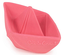 Игрушка-прорезыватель Oli&Carol Origami Boat L-BOAT-UNIT-PINK